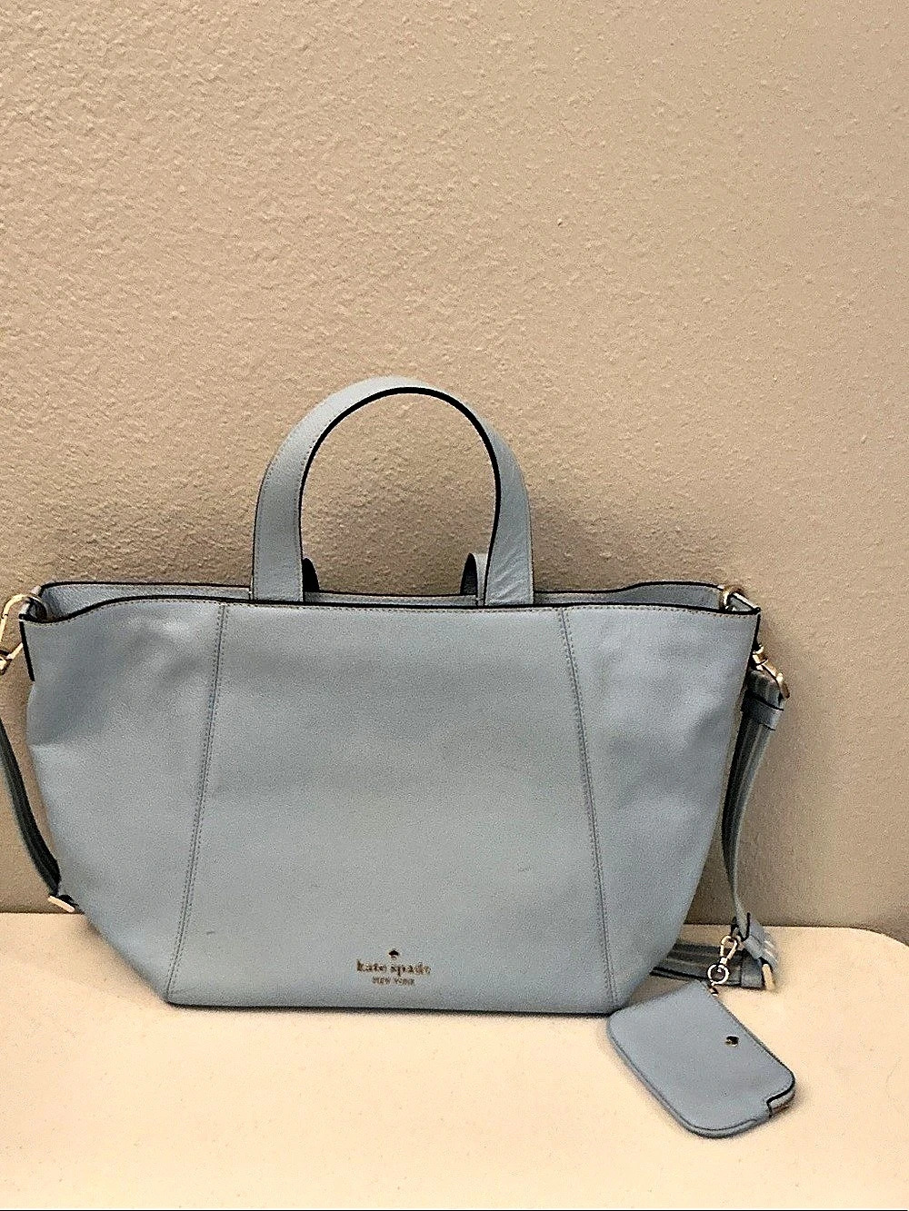 kate spade Blue Tote Bag with Pouch